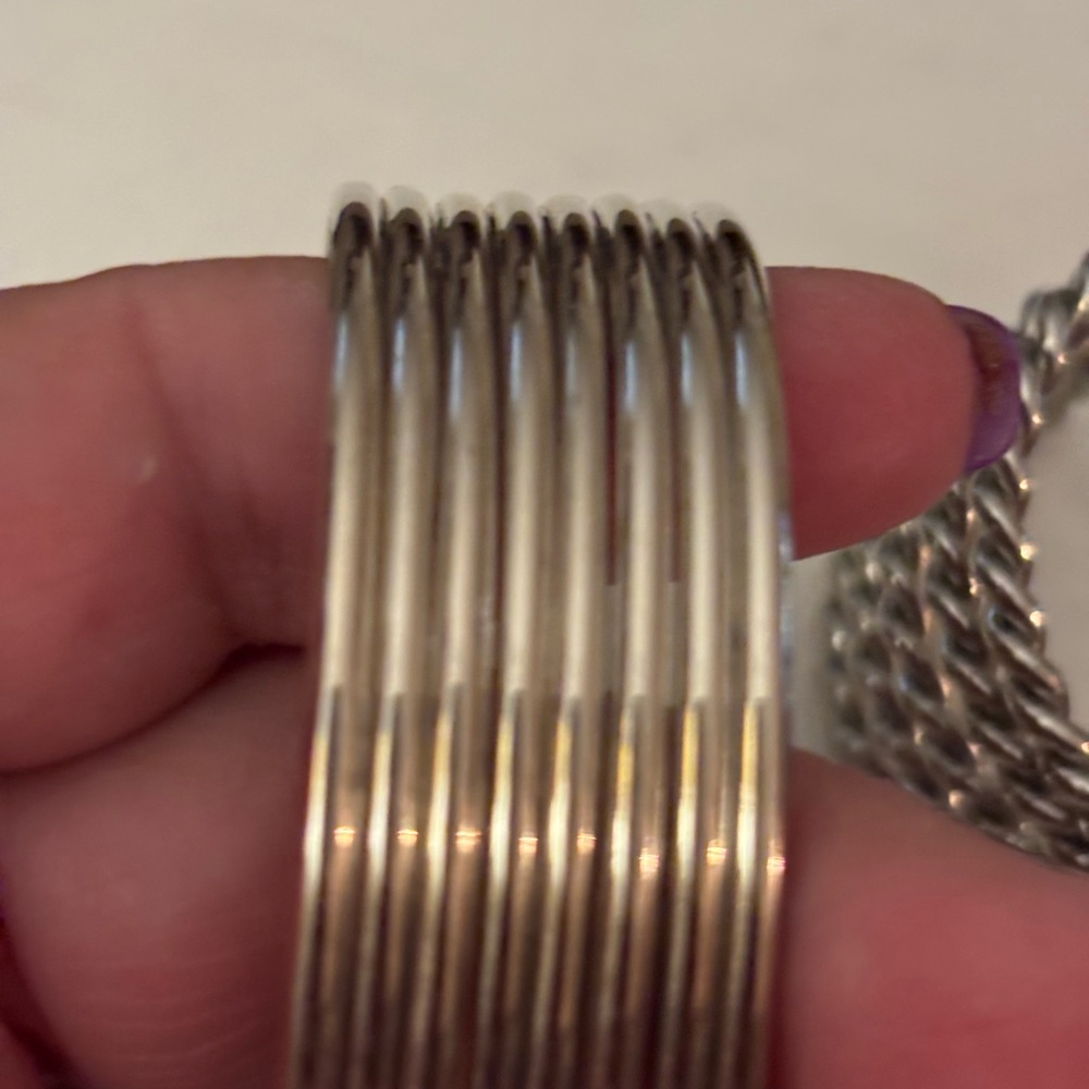Lia Sophia Silver Tone Cuff Bracelets - Picture 3 of 4